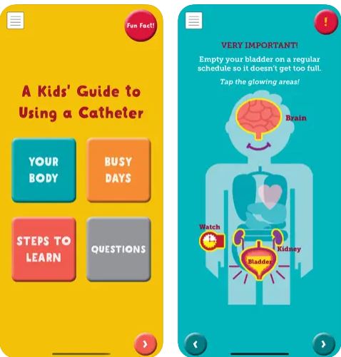 kids guide smartphone app screenshot