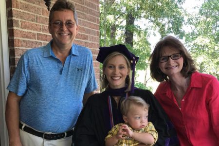 jen goodwin with parents and son