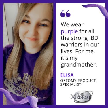 i wear purple for ibd warriors like my grandma - elisa