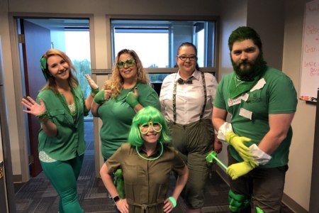 wearing green for a cause at 180 medical