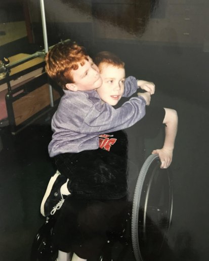 brendan as a child with his brother