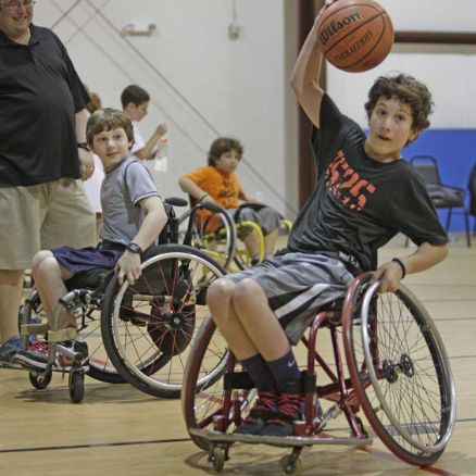 aaron and peter berry plaing basketball