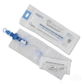 DEX14 Cure Dextra Closed System Catheter for Limited Hand Dexterity