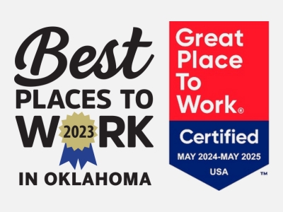 best places to work in oklahoma award and great place to work certified